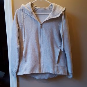 Lululemon grey hooded jacket